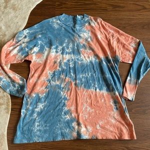 NWT Free People Be Free Tie Dye Oversize Shirt